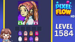 Pixel Flow Level 1584 Solution Walkthrough