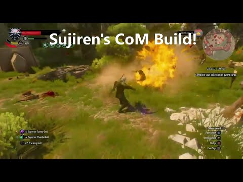 Witcher 3 Sujiren's Conductors of Magic Endgame Signs Build!   OP Igni/Quen/Yrden Build