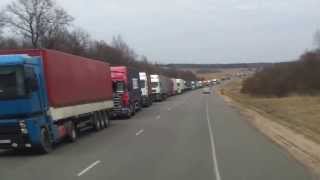preview picture of video 'Очередь на границе Белоруссия-Литва'