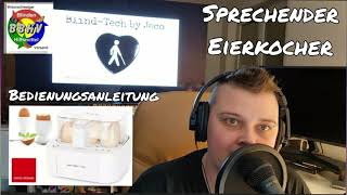Sprechender Eierkocher Emerio Bedienungsanleitung für Blinde und Sehbehinderte
