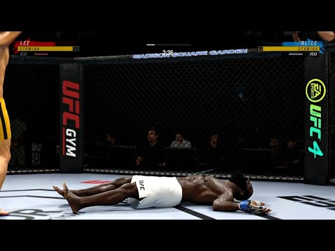 BRUCE LEE VS KIMBO SLICE | UFC 4 BRUTAL FIGHT | UFC 4 2020 | UFC 4 K1 RULES | EA SPORTS UFC 4 | UFC