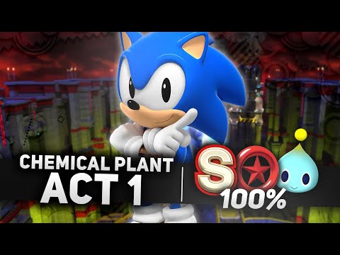 Sonic x Shadow Generations - Chemical Plant Act 1 100% | All Chao Locations, Red Rings & S-Rank (4K)