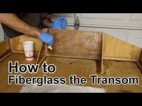 How to fiberglass a boat transom - How to Build a Boat Part 12