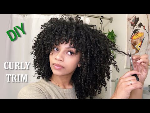 How I Trim + Shape My Curly Hair