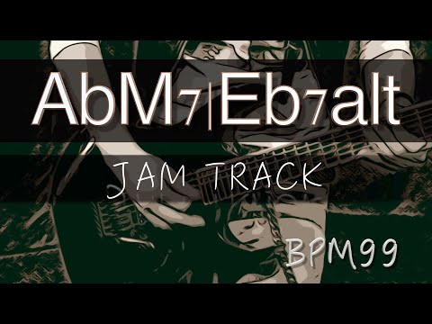 5 -1 Jam Backing Track (AbM7  Eb7alt) - Eb Altered Scale Practice