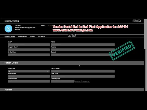 [Product Demo] Vendor Portal Fiori App | End to End Fiori Projects | Fiori Freelancing work
