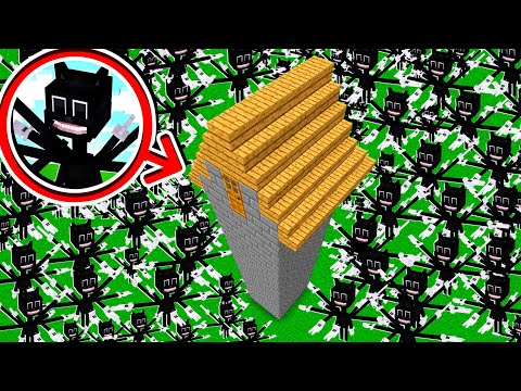 HOUSE IN THE SKY vs 10000 MUTANT CARTOON CATS in Minecraft! *impossible* ‹ JHONy3 ›