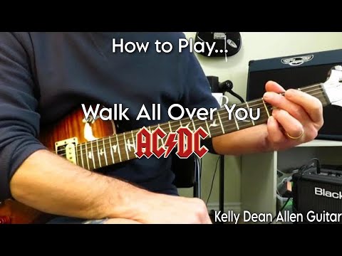 How to Play - Walk All Over You - AC/DC. Guitar Lesson / Tutorial.