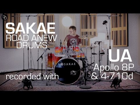 Sakae Road Anew drums sound demo recorded with UA Apollo 8P & 4-710d