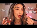 ASMR • Spit Painting You With Makeup (INTENSE Mouth Sounds and Personal Attention)