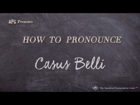 How to Pronounce Casus Belli (Real Life Examples!)