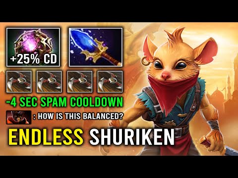 WTF 2 Second Cooldown Endless Shuriken Toss Nullifier + OC Mid Bounty Hunter Dota 2