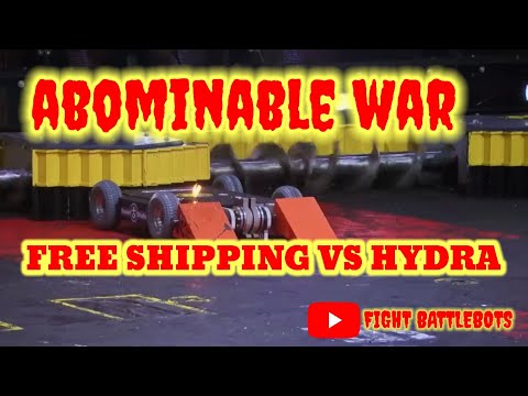 BATTLEBOTS FIGHT  OF THE WEEK|ABOMINABLE WAR | FREE SHIPPING VS HYDRA| AMAZING MOMENTS BATTLEBOTS