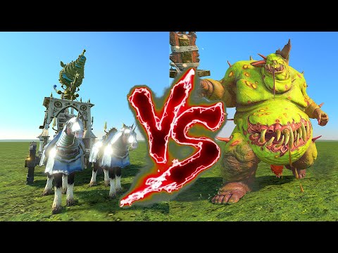 Luminark of Hysh VS Great Unclean One. Total War Warhammer 3