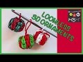 Rainbow Loom Band Charm DIY Christmas Ornaments LOOMLESS