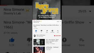 Nina Simone “Work Song” Live On the Merv GriffinShow