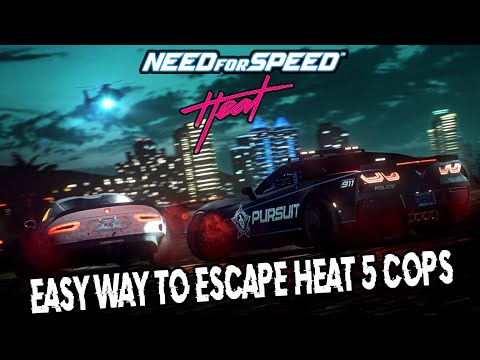 NFS Easy Way To Escape HEAT 5 Cops 🚔🚔🚔