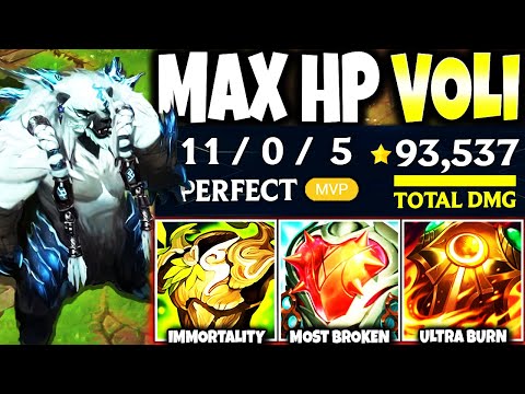I showed SETT and his TEAM how my 1v9 MAX HP VOLIBEAR IMMORTAL BUILD CARRY 🐻 LoL Voli s13 Gameplay