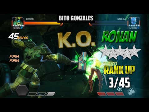 Ronan 5 Star Rank Up 3/45 | (Ronan vs Nebula) - Marvel Contest of Champions