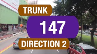 SBS Transit Trunk 147 (Direction 2) | Bus Service Route Visual
