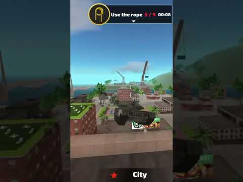 rope Hero vice town tank transformer jump from top #ropeherovice#viral