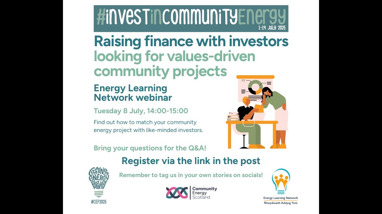 Raising finance with investors looking for values-driven community projects