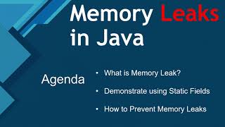 Memory Leaks in Java | Issues Caused and How to Prevent | Example