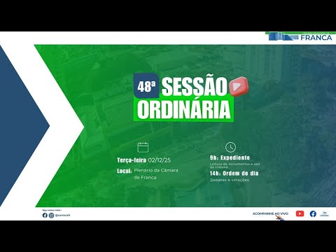 48ª SESSÃO ORDINÁRIA - EXPEDIENTE - 02-12-25