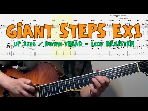"Giant Steps" Exercise 1/A Simple trick to play Coltrane patterns/no dead end no stuck