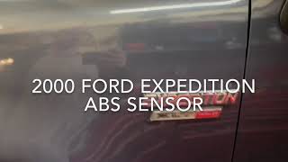 1998-2003 Ford expedition XLT ABS sensor removal