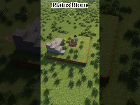 Redstone Realm - Minecraft Plains Biome 🏠#shorts #minecraft
