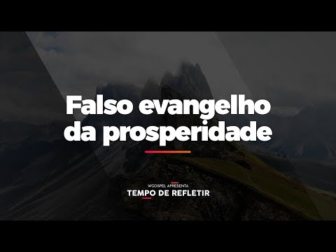 [Tempo de Refletir] Falso evangelho da prosperidade