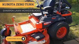 Sharpen Your Kubota Zero Turn Blades  |  How To Sharpen Lawn Mower Blades