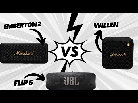 Marshall willen vs JBL Flip6 vs Emberton 2  | sound test | battle | comparison