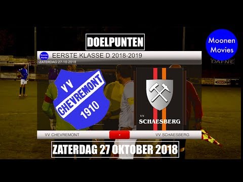 Doelpunten VV Chevremont-VV Schaesberg 27-10-2018