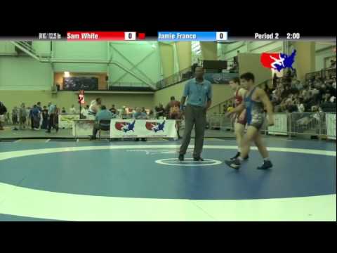 University Nat`ls FS  60 KG / 132.25 lbs: Sam White vs. Jamie Franco