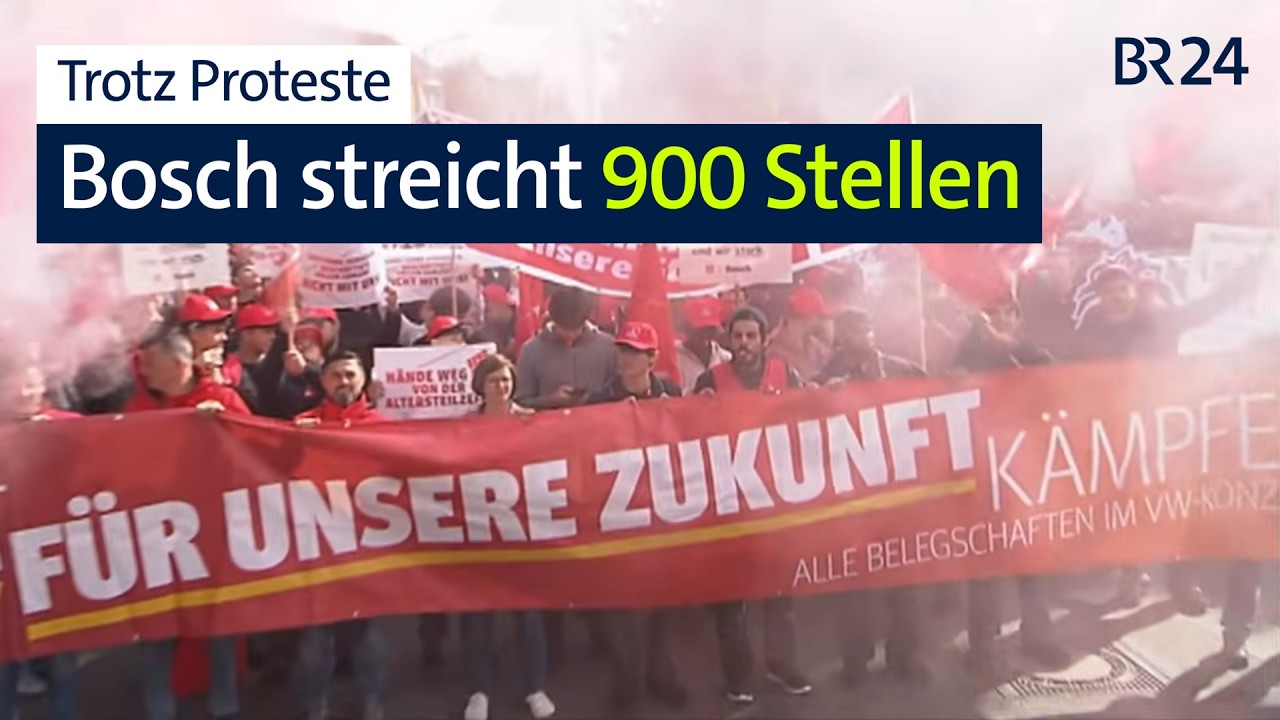 Stellenabbau bei Bosch - 900 Arbeitsplätze fallen weg | Abendschau | BR24