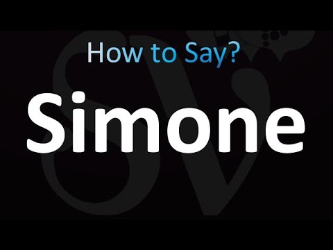 How to Pronounce Simone