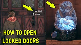 Hogwarts Legacy - How To Unlock Doors Locks - (Level 1, 2 and 3 Lockpick)