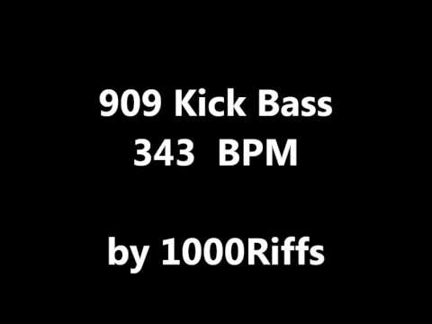 909 Kick Bass Drum : 343 BPM - Beats Per Minute