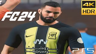 EA FC 24 - AL-Ittihad Jeddah vs Al-Okhdood - Saudi Professional League | PS5™ [4K 2160p60 HDR].