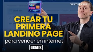 How to create your first free landing page to sell online