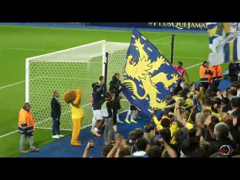 Fc Sochaux-Montbéliard / ASSE  (2/1) : Communion après la victoire contre les verts (2022/23)