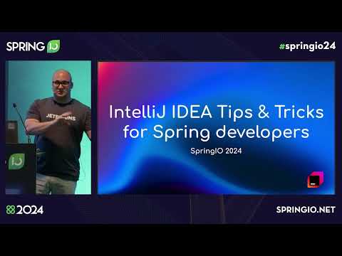 IntelliJ IDEA Tips and Tricks for Spring Developers by Anton Arhipov @ Spring I/O 2024