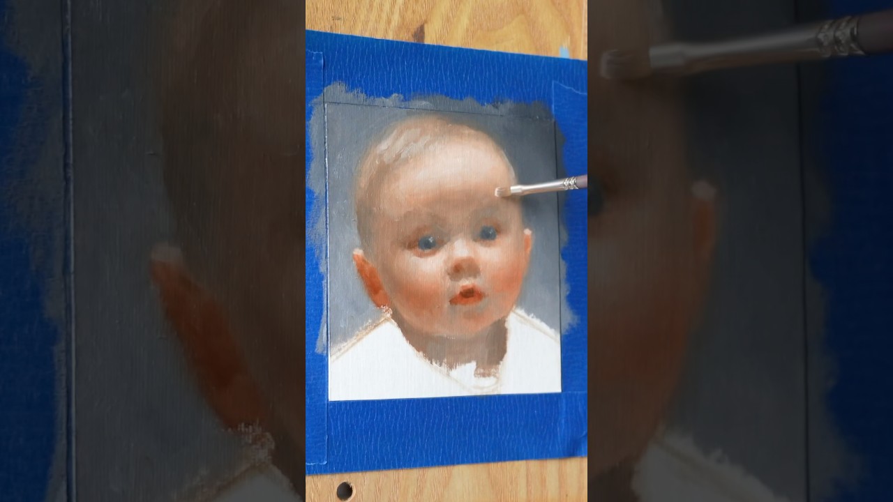 Painting Baby 🎨 #shorts