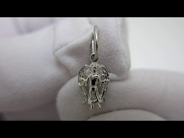 Срібний кулон "Янгол" ксх72 Відео огляд
