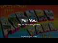 Bruce Springsteen - For You (Unofficial Lyric Video)