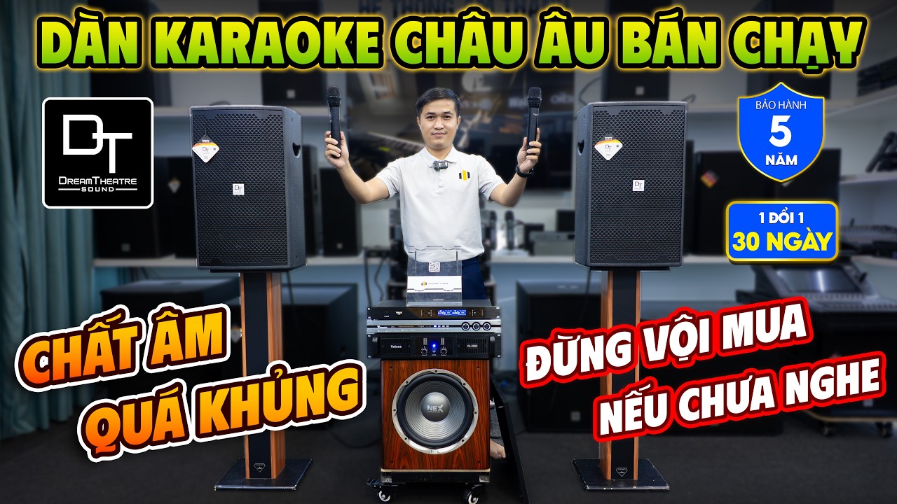 Video sản phẩm Dàn Karaoke DT TT210: (DT D2000, Vatasa T500, Vatasa V6 Pro, Vatasa VA-2600, Nex 12)