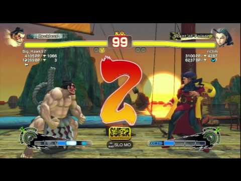 Big_Hawk97 (E.Honda) Vs riclim (Rose) SSF4 AE Ranked Matches - PSN