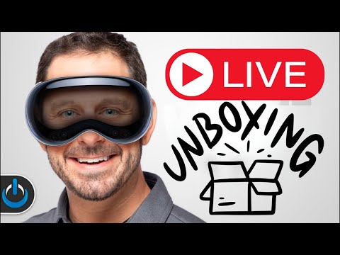 Apple Vision Pro live unboxing and set up ￼